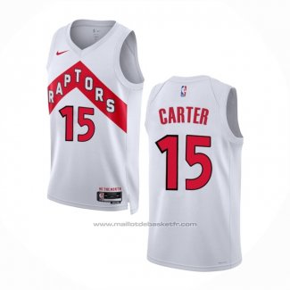 Maillot Toronto Raptors Vince Carter #15 Association 2022-23 Blanc