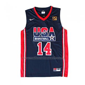 Maillot USA 1992 Charles Barkley #14 Noir