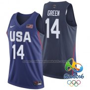 Maillot USA 2016 Draymond Green #14 Bleu