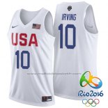 Maillot USA 2016 Kyrie Irving #10 Blanc