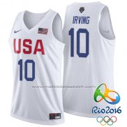 Maillot USA 2016 Kyrie Irving #10 Blanc