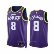 Maillot Utah Jazz Brice Sensabaugh #8 Classic 2023-24 Volet