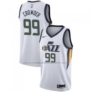 Maillot Utah Jazz Jae Crowder #99 Association 2017-18 Blanc