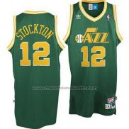 Maillot Utah Jazz John Stockton #12 Retro Vert