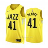 Maillot Utah Jazz Kelly Olynyk #41 Icon 2022-23 Jaune