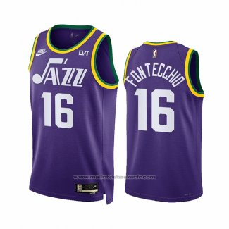 Maillot Utah Jazz Simone Fontecchio #16 Classic 2023-24 Volet