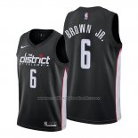 Maillot Washington Wizards Troy Brown Jr. #6 Ville Edition Noir