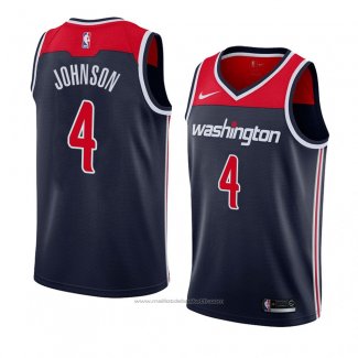 Maillot Washington Wizards Wesley Johnson #4 Statement 2018 Noir