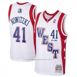 Maillot All Star 2004 Dirk Nowitzki #41 Blanc