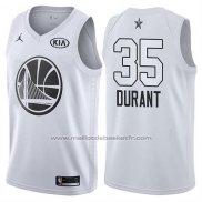 Maillot All Star 2018 Golden State Warriors Kevin Durant #35 Blanc
