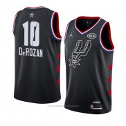 Maillot All Star 2019 San Antonio Spurs Demar Derozan #10 Noir