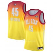 Maillot All Star 2023 Utah Jazz Donovan Mitchell #45 Orange