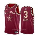 Maillot All Star 2024 Los Angeles Lakers Anthony Davis #3 Rouge