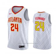 Maillot Atlanta Hawks Bruno Fernando #24 Association Blanc