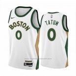 Maillot Boston Celtics Jayson Tatum #0 Ville 2023-24 Blanc