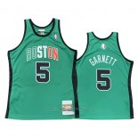 Maillot Boston Celtics Kevin Garnett #5 Hardwood Classics Throwback 2007-08 Vert