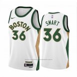 Maillot Boston Celtics Marcus Smart #36 Ville 2023-24 Blanc