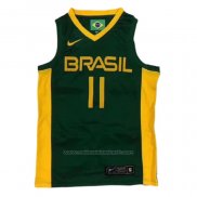 Maillot Brasil Anderson Varejao #11 2019 FIBA Baketball World Cup Vert