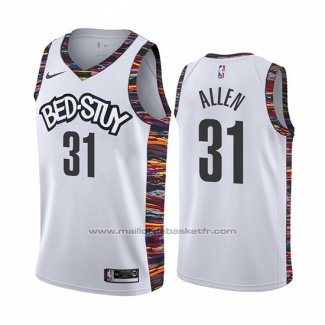 Maillot Brooklyn Nets Jarrett Allen #31 Ville Blanc