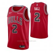 Maillot Chicago Bulls Lonzo Ball #2 Icon 2021 Rouge