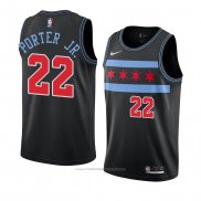 Maillot Chicago Bulls Otto Porter JR. #22 Ville 2018-19 Noir