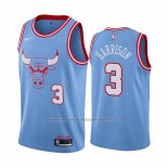 Maillot Chicago Bulls Shaquille Harrison #3 Ville Bleu
