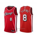 Maillot Chicago Bulls Zach Lavine #8 Ville 2021-22 Rouge