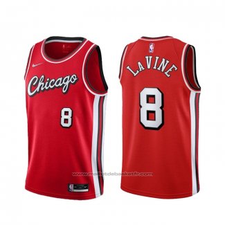 Maillot Chicago Bulls Zach Lavine #8 Ville 2021-22 Rouge