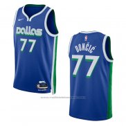 Maillot Dallas Mavericks Luka Doncic #77 Ville 2022-23 Bleu