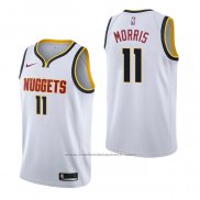 Maillot Denver Nuggets Monte Morris #11 Association Blanc