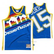 Maillot Denver Nuggets Nikola Jokic #15 Mitchell & Ness Big Face Bleu