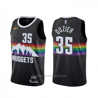 Maillot Denver Nuggets P.j. Dozier #35 Ville Noir