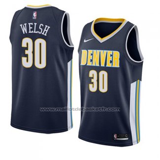 Maillot Denver Nuggets Thomas Welsh #30 Icon 2018 Bleu