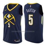 Maillot Denver Nuggets Will Barton #5 Ville 2017-18 Bleu