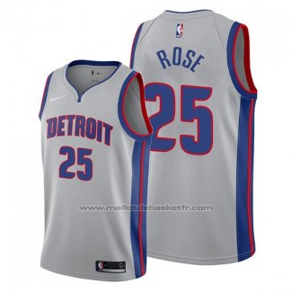 Maillot Detroit Pistons Derrick Rose #25 Statement Gris