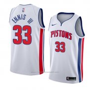 Maillot Detroit Pistons James Ennis III #33 Association 2018 Blanc