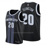 Maillot Detroit Pistons Wayne Ellington #20 Ville Noir