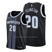 Maillot Detroit Pistons Wayne Ellington #20 Ville Noir