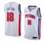 Maillot Detroit Pistons Zach Lofton #18 Association 2018 Blanc