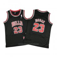 Maillot Enfant Chicago Bulls Michael Jordan #23 Noir3