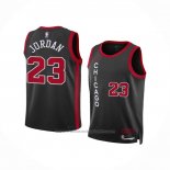 Maillot Enfant Chicago Bulls Michael Jordan #23 Ville 2023-24 Noir