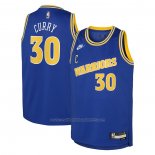 Maillot Enfant Golden State Warriors Stephen Curry #30 Classic 2022-23 Bleu