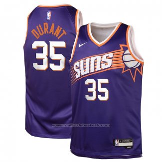 Maillot Enfant Phoenix Suns Kevin Durant #35 Icon 2023-24 Volet