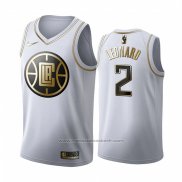 Maillot Golden Edition Los Angeles Clippers Kawhi Leonard #2 Blanc