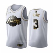 Maillot Golden Edition Los Angeles Lakers Anthony Davis #3 Blanc