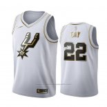 Maillot Golden Edition San Antonio Spurs Rudy Gay #22 Blanc