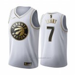 Maillot Golden Edition Toronto Raptors Kyle Lowry #7 Blanc