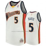 Maillot Golden State Warriors Baron Davis #5 2009-10 Hardwood Classics Blanc