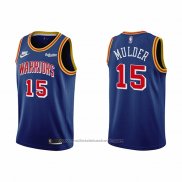 Maillot Golden State Warriors Mychal Mulder #15 75th Anniversary Bleu