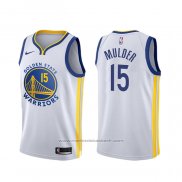 Maillot Golden State Warriors Mychal Mulder #15 Association Blanc